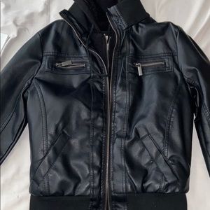 bomber leather jacket